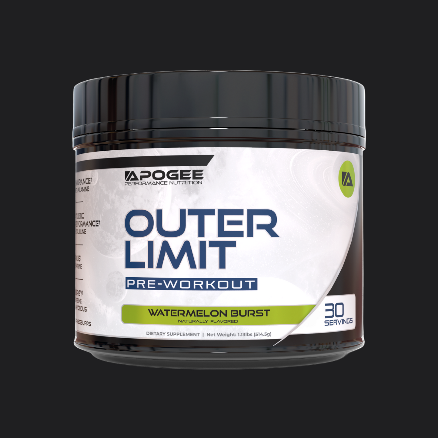 Apogee clean ingredient no tingle pre-workout supplement